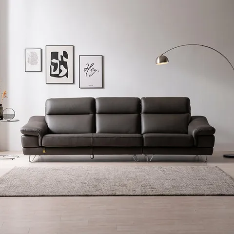 [다우닝] 레아 스테디 3.5인 전체 통가죽 소파