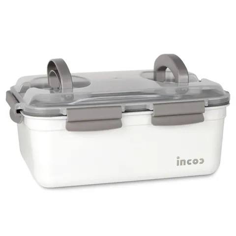 인콕 스텐밀폐용기 김치통 스텐콕 크림 직사각 핸디 1호 5,500ml