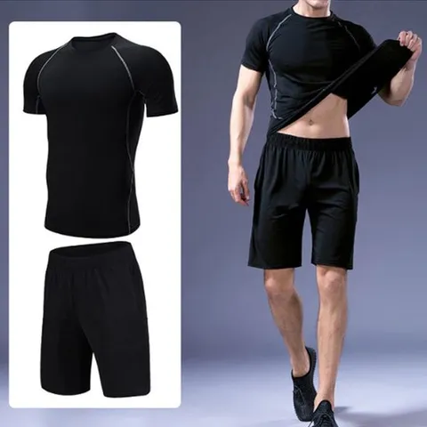 반팔운동복 남성 여름 트레이닝복 세트 반팔티 반바지 스포츠웨