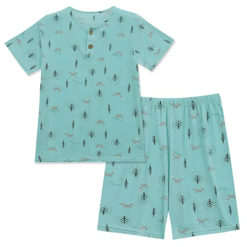 남 아동 여름 실내복 5부 홈웨어 파자마 홈웨어 잠옷 세트