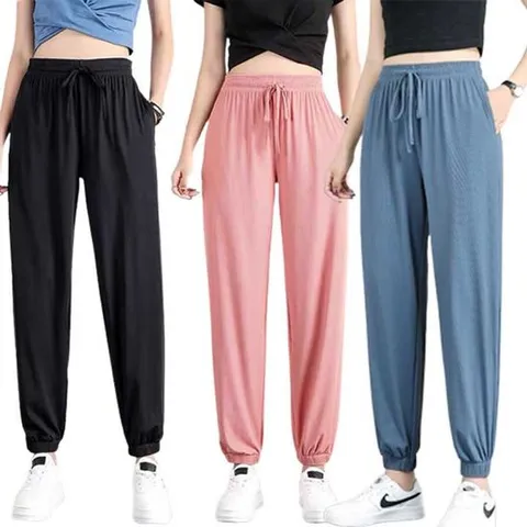 플리츠바지 여성 쿨링 밴딩 조거팬츠 플리츠 시원한바지