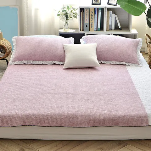 소프트컬러 아사소재 워싱 순면여름침구 비비안 스프레드 싱글