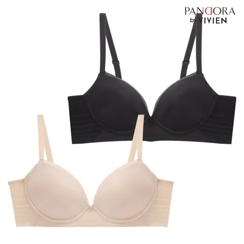 판도라by비비안 BR7102 누디 윙 노와이어 몰드브라