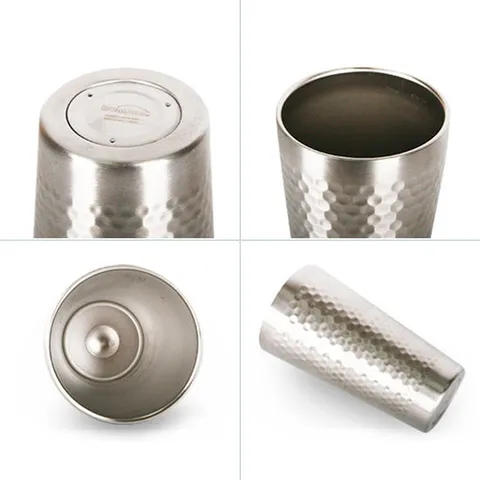 홈아트 이중 진공 스텐컵 4호 430ml 보온보냉 물컵