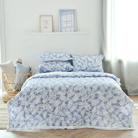 아카시아 리프 시어서커 여름이불+패드+베개커버 패드세트 Q퀸