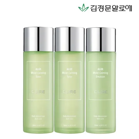 [김정문알로에] 큐어 카밍 토너 2개+카밍 에멀젼
