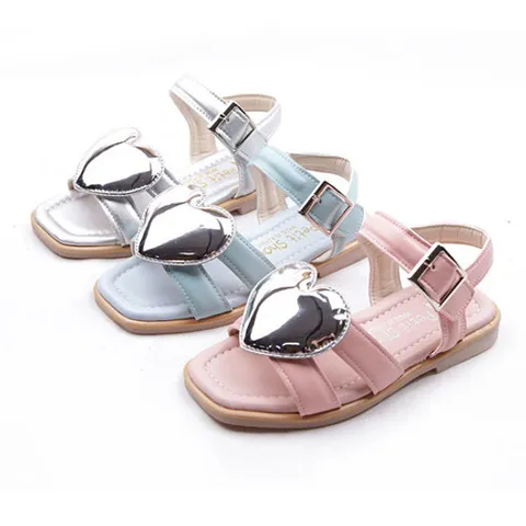 쁘띠 포인트하트 여아샌들