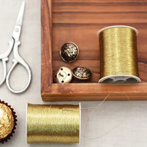 소잉데일리_장식용 금사 미싱 재봉실 손바느질실
