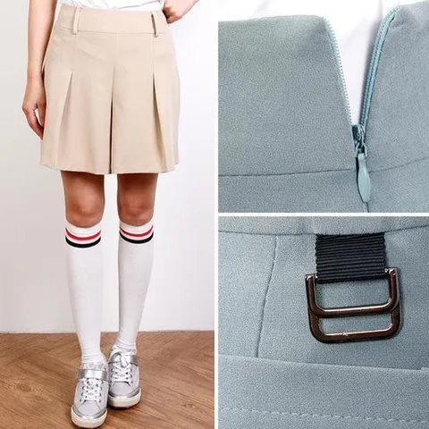 [잇백잇슈] 핀턱큐롯반바지 여자골프웨어 여름숏팬츠