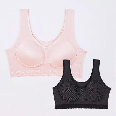노와이어 인견 쿨메쉬 몰드 빅사이즈 스포츠브라