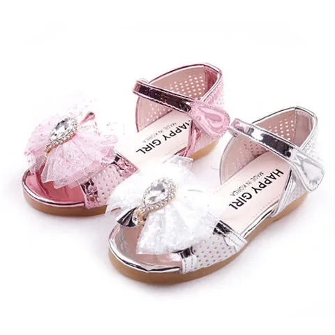 해피걸 물방울 펀칭 여아샌들