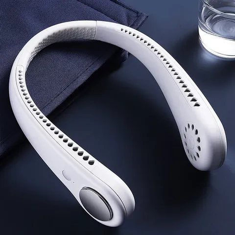 람스토리 넥밴드 휴대용 선풍기 목에거는 미니 무선 목선풍기