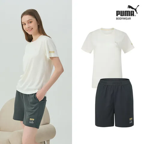 [푸마] 여성 릴렉스핏 홈웨어 2종 다크그린