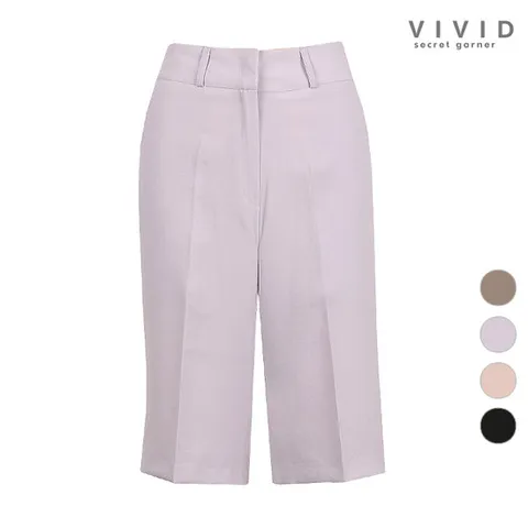 VIVID 여성 여름 5부 베이직 정장 팬츠