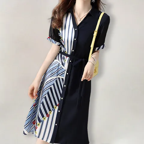 [퀸이즈][퀸이즈] [77까지]나나 언밸런스 나염 포인트 벨티드 원