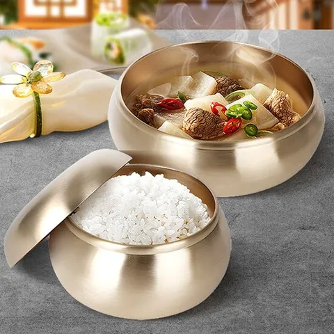 옥식기 1인 방짜유기세트 놋그릇 밥 국