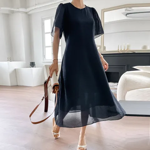 [조아맘] 벨라 시어서커 체크 원피스