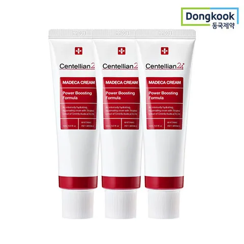 [5%적립] 동국제약 센텔리안24 마데카크림 파워 부스팅 포뮬러 50ml 3개 미백주름 기능성 흡수 항산화 탄력리프팅 보습 진정 기미 케어 TECA 히알루론산 콜라겐 안티에이징