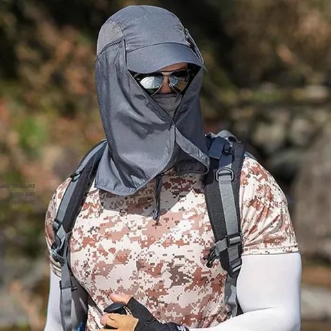 [키린] 남여공용 자외선 햇볕 가리개 차단 등산 챙모자