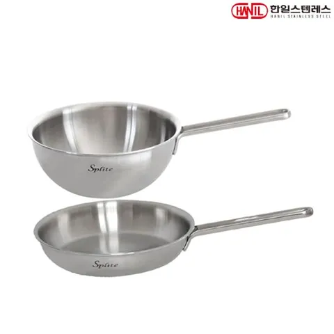 한일스텐레스 스플릿 인덕션 통5중 304스텐 후라이팬세트 2종A 후20+웍20
