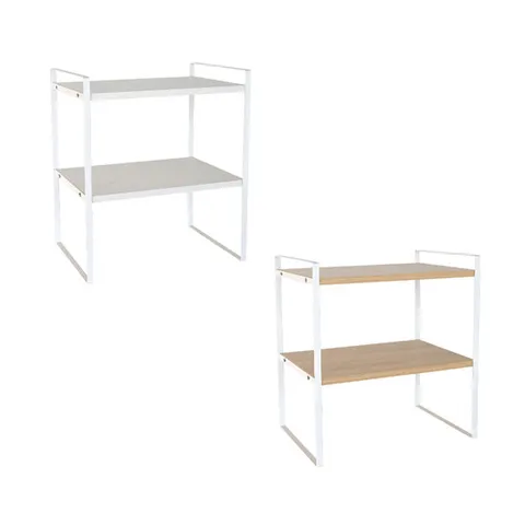 다용도 주방 수납 화장대 책상 정리 미니 2단 선반