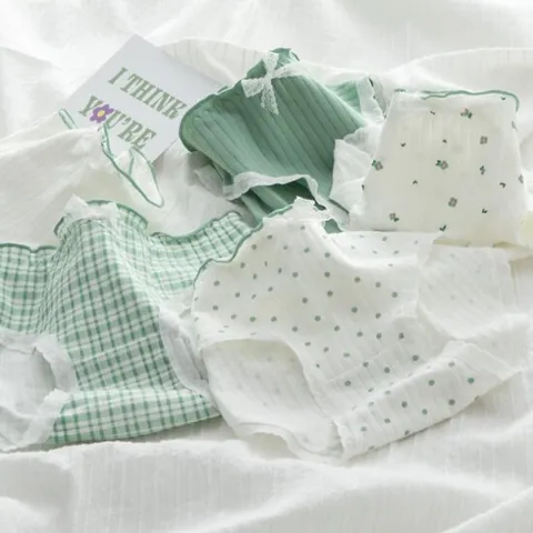 어나더뷰 그린요거트 순면 팬티 5P 세트 여성 속옷 1253