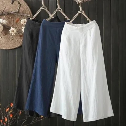 [마물샵] 와이드 허리밴딩 마바지 여성 하의 긴바지