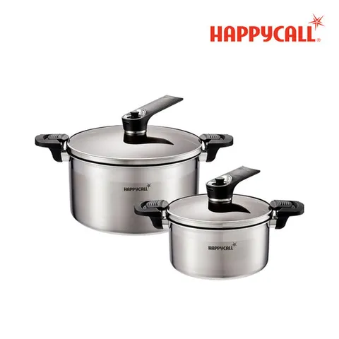 해피콜 진공UP 통3중 IH 스텐 냄비 2종 (20양/28)