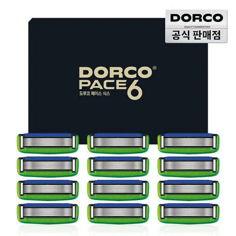도루코 페이스6 면도날세트 총 12입 / 면도기 교체날