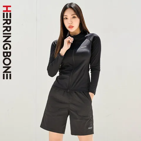 [헤링본] 여성 집업 래쉬가드세트 긴팔 수영복 팬츠 RF338 AF308