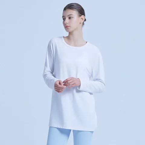[배럴] 배럴핏 박시핏 롱 슬리브 화이트 (BI1WFSH32WHT)