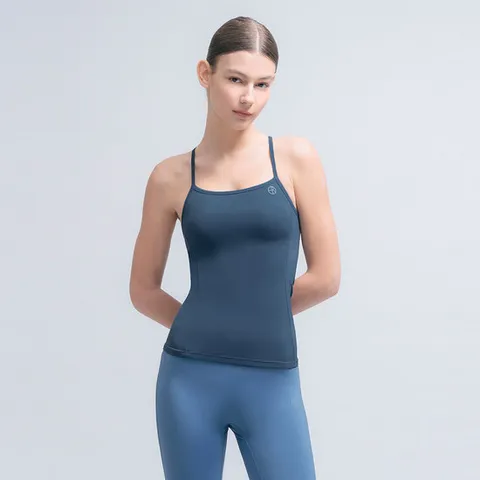 [배럴] 배럴핏 플레인 롱 브라탑 무드네이비 (BI1WFTO03MNV)