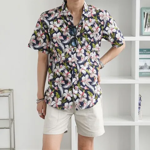 클라쓰업 / 꼴레 남자 하와이안 셔츠   2color