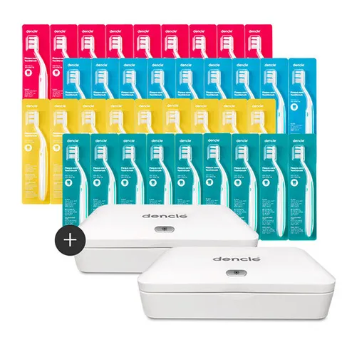 덴클 올인원케어칫솔36개+UVC살균기2개