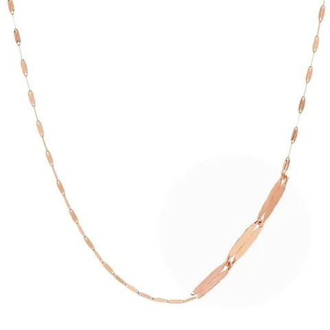 [모아르] 18K 목걸이 체인 레이어드 줄 잠자리 컷팅