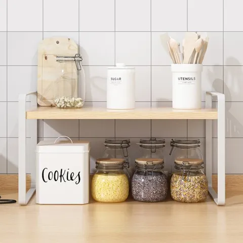 우드 책상정리 책상선반 책꽂이 미니선반(WS-20) 1단S