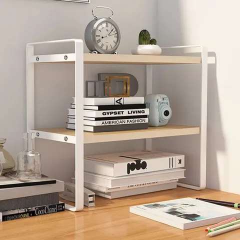 우드 책상정리 책상선반 책꽂이 미니선반(WS-20) 2단S