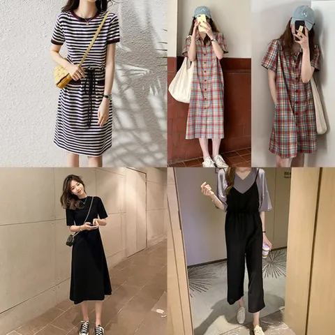 (택1)데일리/반팔/캐주얼/베이직/원피스/반팔원피스/데일리룩