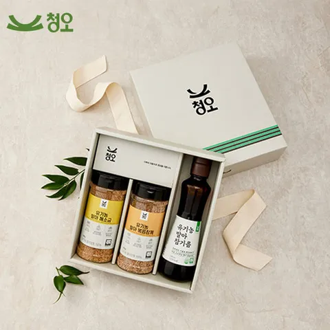[청오]유기농 참기름 선물세트1호