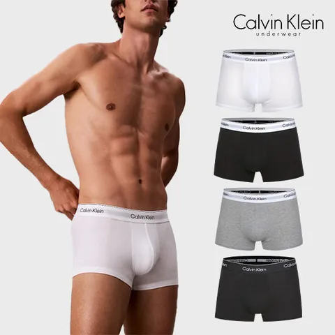 캘빈클라인 CK 언더웨어 코튼 스트레치 남자 드로즈 사각팬티 속옷 3매 세트 NB4389 4종 택일