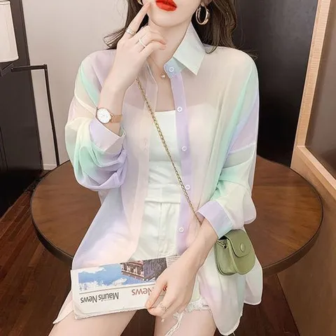 여성가디건 여성 아우터 간절기 비치웨어 여성스런 셔츠 가디건