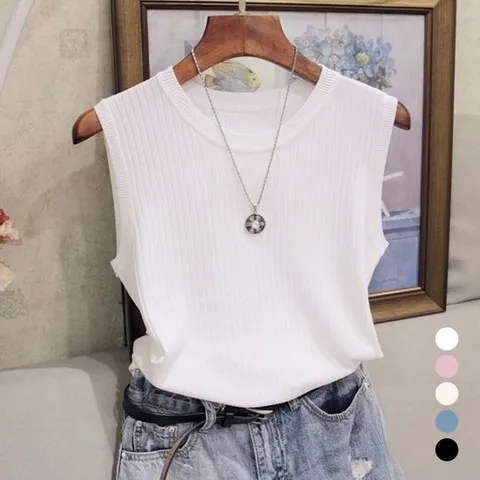 골지나시 골지 라운드 민소매티 URD 060