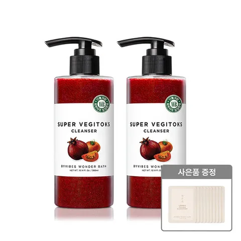 조성아 원더바스 베지톡스 클렌저 300ml 레드 2개 + 레몬청 파우치 10매