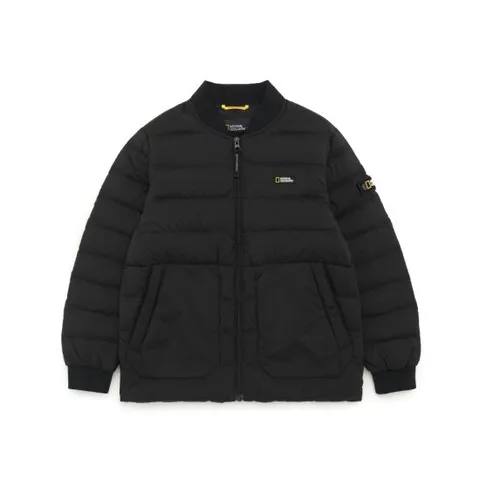 [내셔널지오그래픽 키즈] K224UDW910 키즈 야구넥 경량 다운 점퍼 BLACK