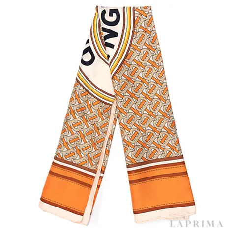 [BURBERRY] 버버리 몽타주 프린트 실크 스퀘어 스카프 8041761