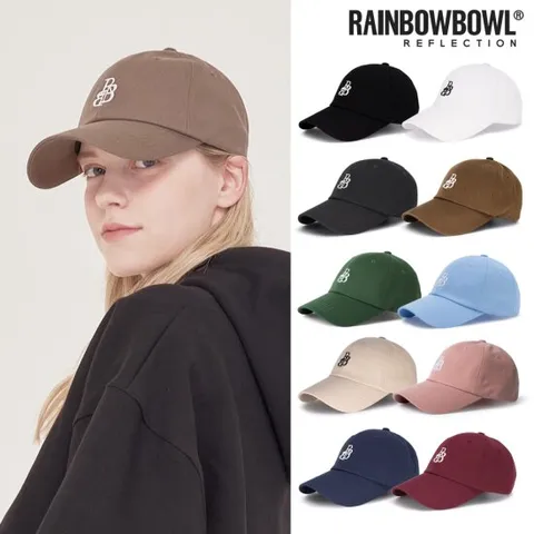 [레인보우볼][NEW] RBB 시그니처 스몰 로고 볼캡 모자 12colors