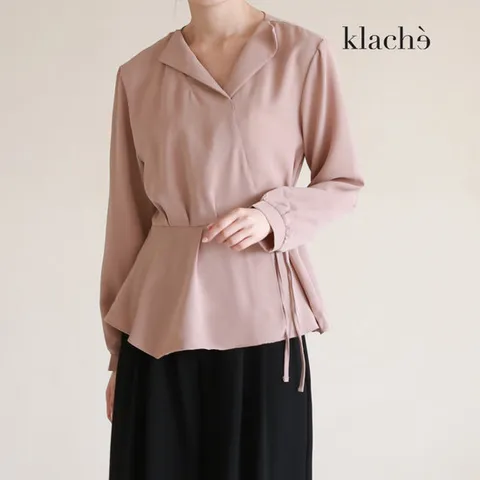 KLACHE 화이트골드빅버튼블라우스_CB2FBL029A