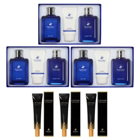 비버리힐스폴로클럽 블루옴므 기초3종 3세트+아이크림3개