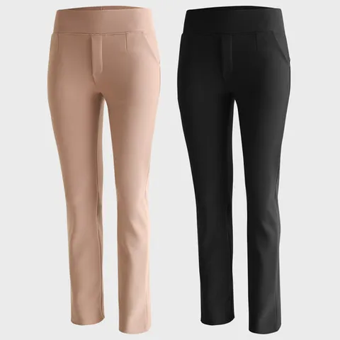 [화이트빌딩]여성골프바지 와이드 밴딩 뱃살보정 빅사이즈골프웨