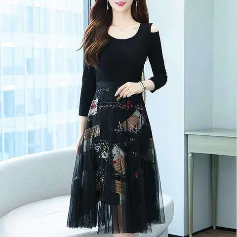 알리[8563]-슬림 어깨 트임 원피스(전사이즈55~77)